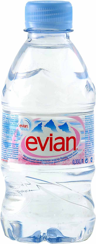 Вода негазована Evian 0,33 л