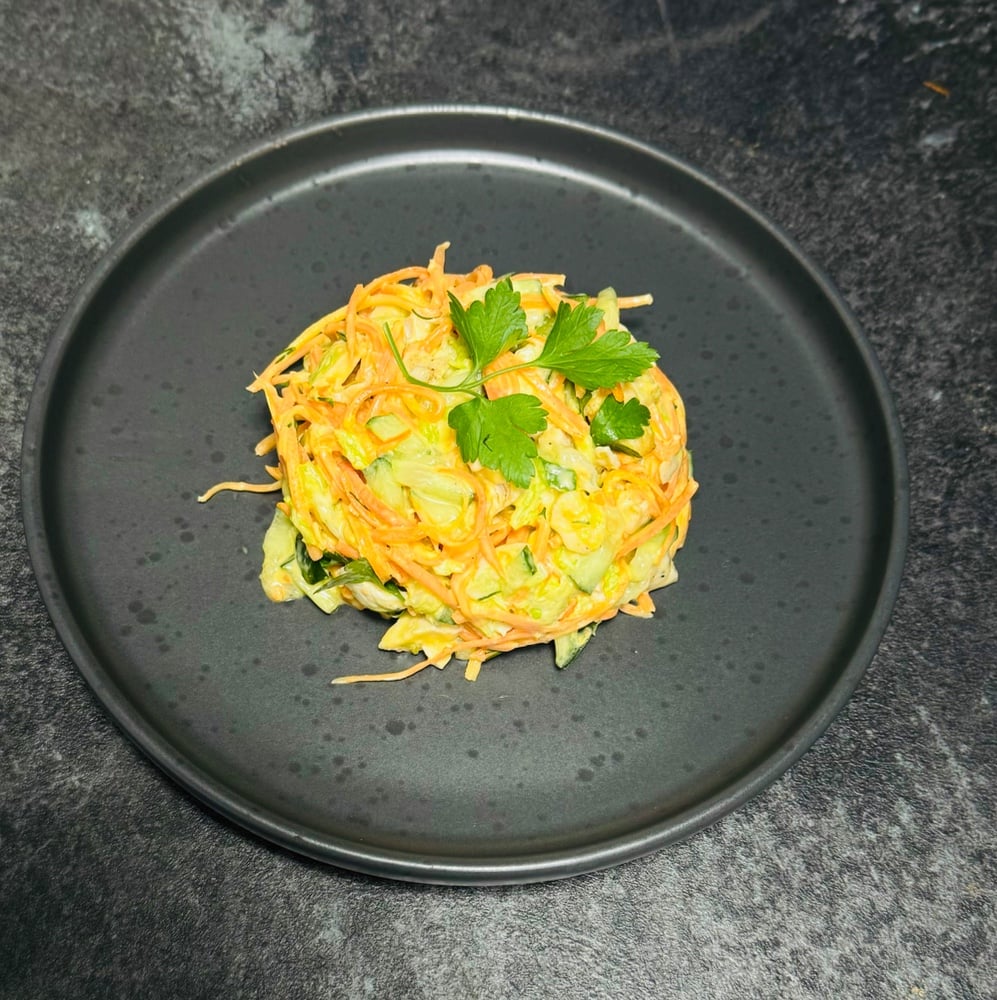 Салат з куркою та корейською морквою 