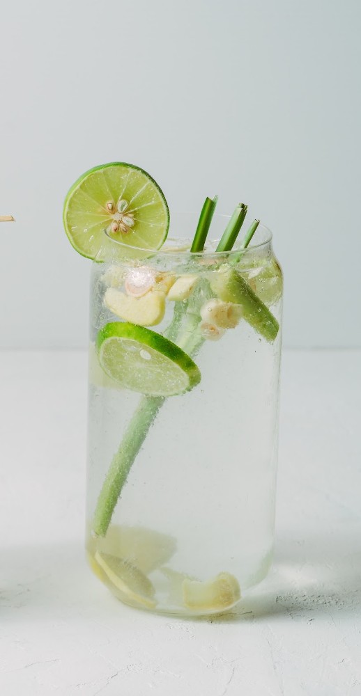 Ginger Lemongrass Lime Soda