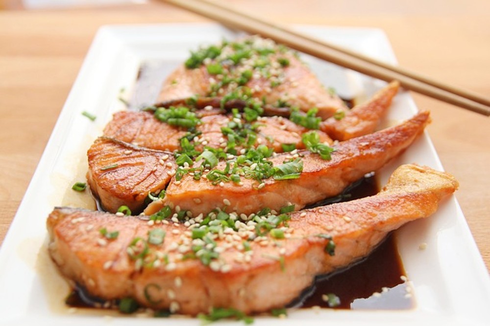 Roasted salmon