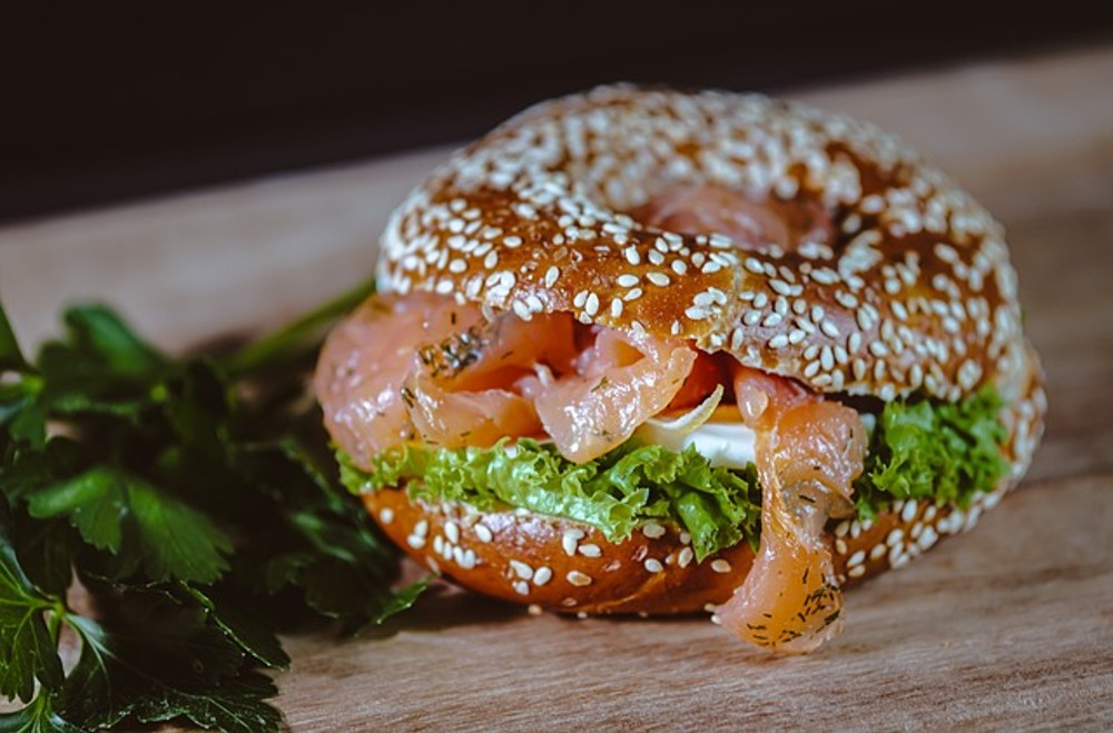 Salmon sandwich