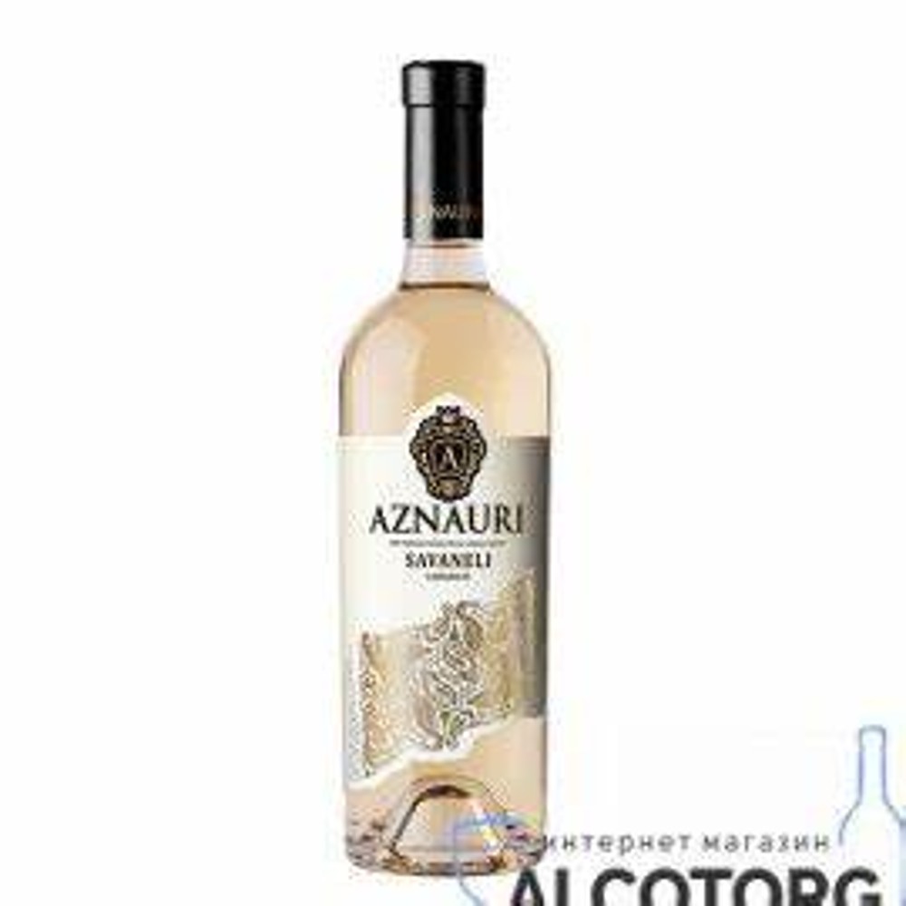 вино Азнаурі ркацителі біле/сухе 0,75л