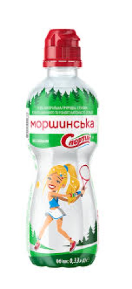 Вода не газ. Моршинська 0,5л спортик