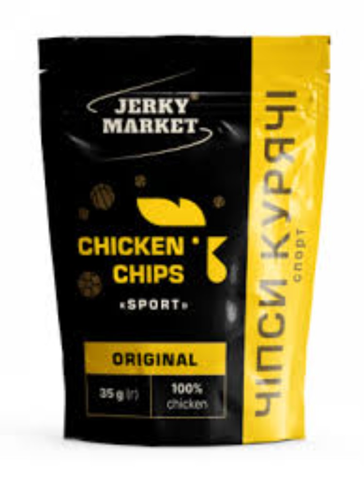 чіпси курячі Jerky Market 35гр в асортим.
