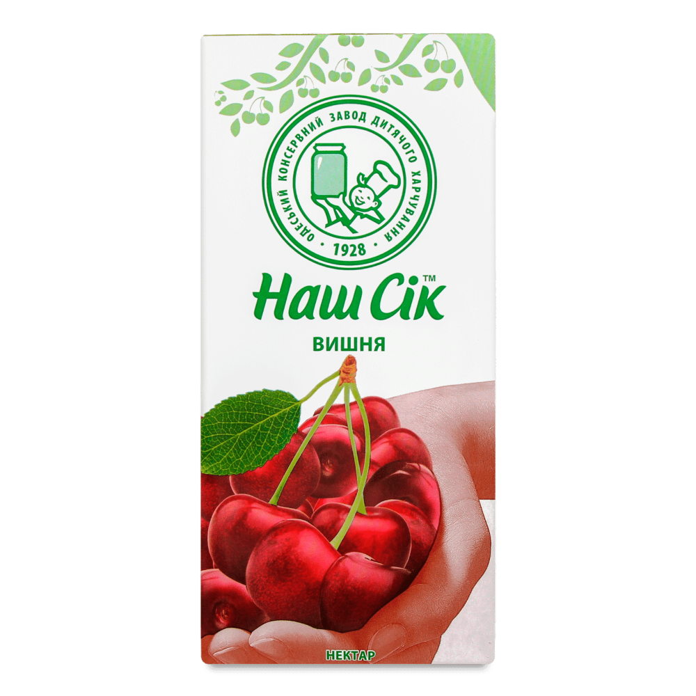 Наш сік Нектар вишневий