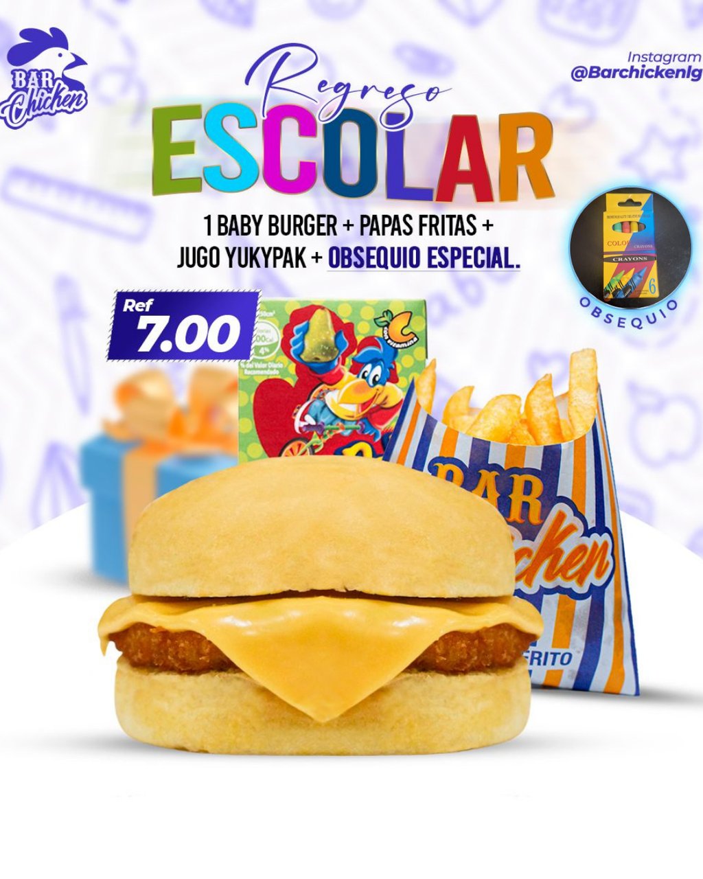 PROMO CHICKEN KID BABY BURGER