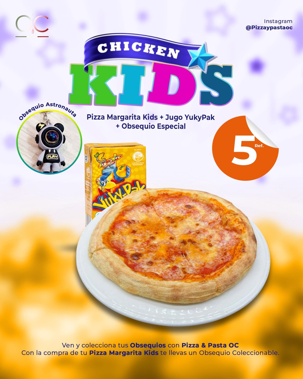 PROMO PIZZA KIDS MARGARITA