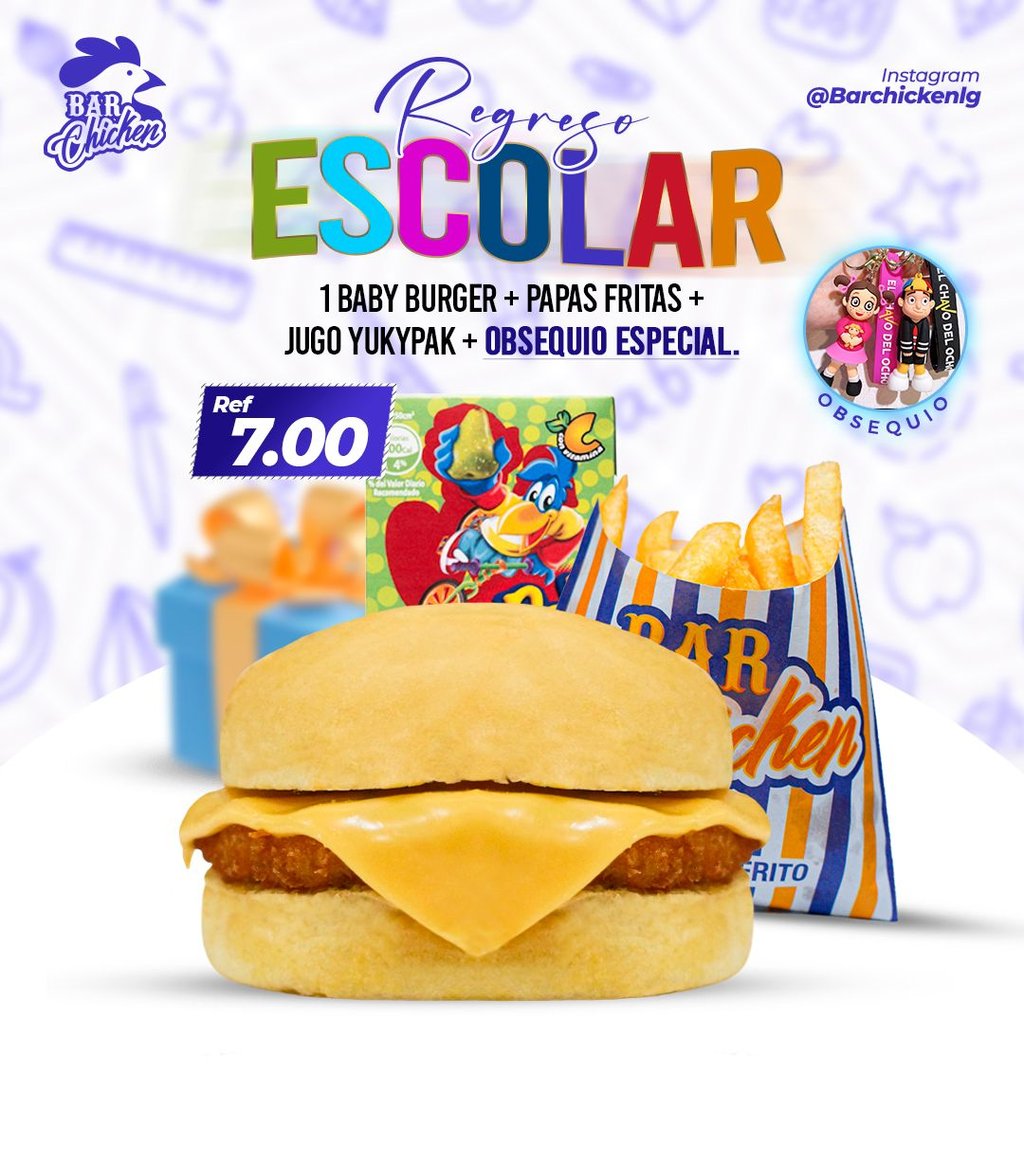 PROMO CHICKEN KID BABY BURGER