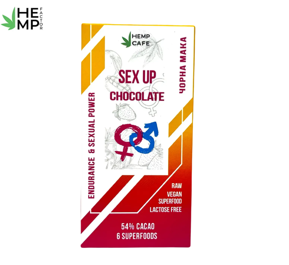 Шоколад темний "SEX UP" плитка 40г ТМ Hemp Cafe
