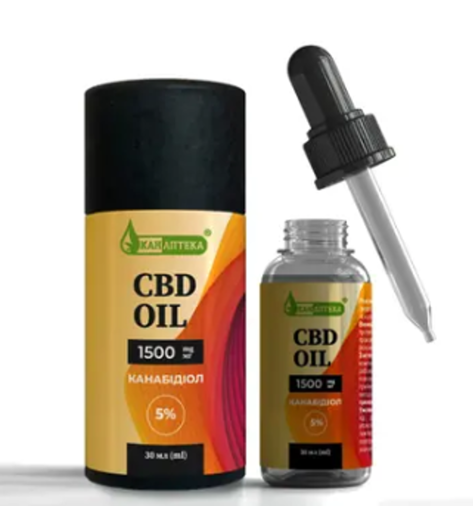 Добавка дієтична"Олія CBD 1500" мл 5%