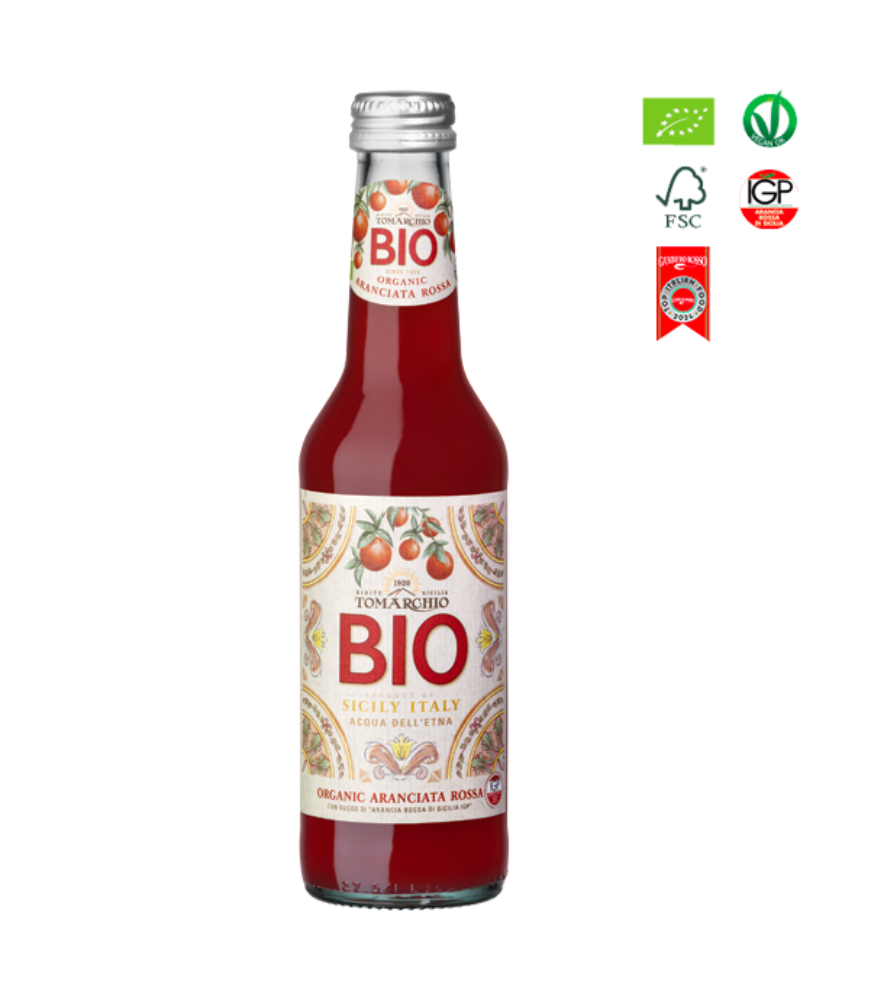 TOMARCHIO ORGANIC RED ORANGEADE – Glass 275 ml