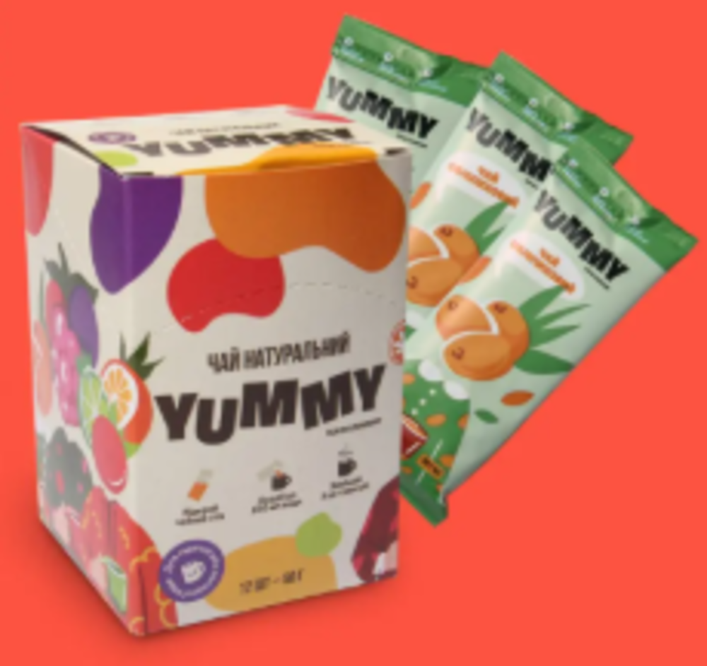 Чай Yummy Обліпиховий ( мед-лимон-імбир-бодян)