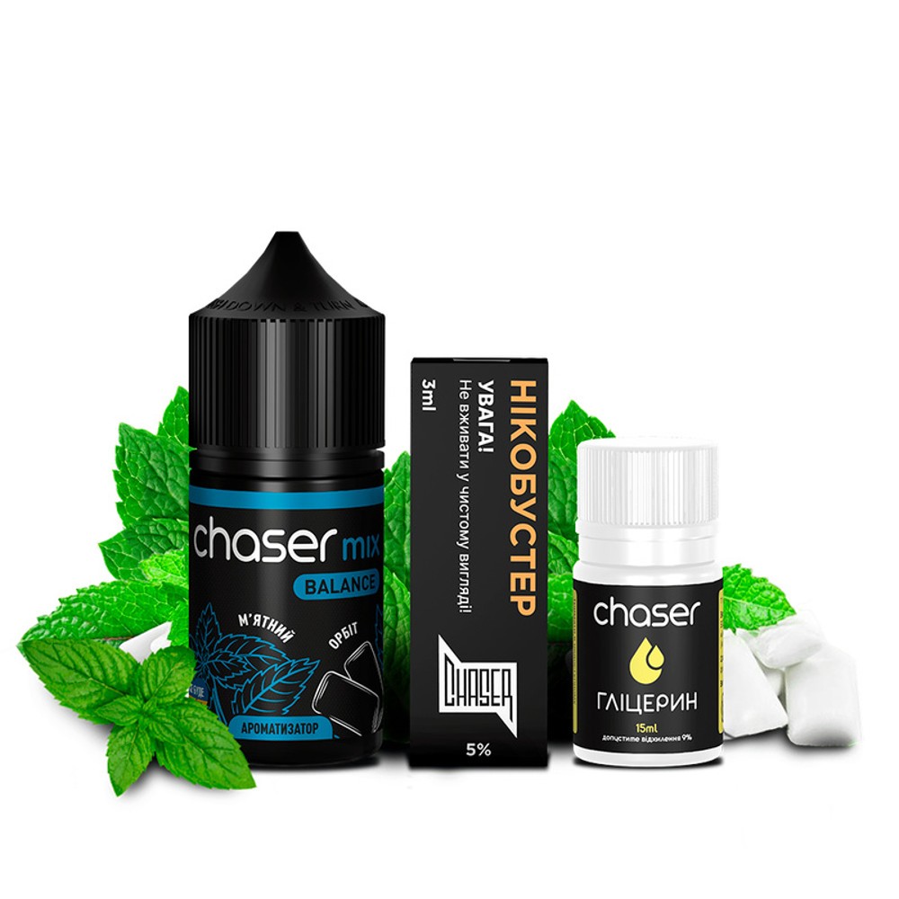 Ароматизатор Chaser Mix Мятний Орбіт 12ml