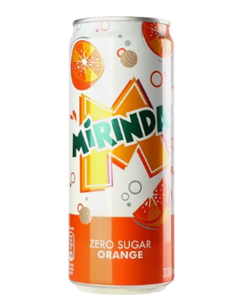 Напій Mirinda 0.33л Zero Sugar ж/б