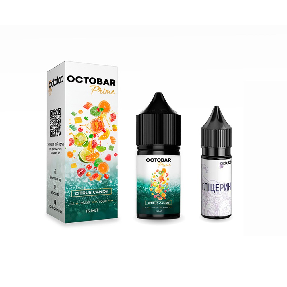 Набір Octobar Prime Citrus Candy 15ml