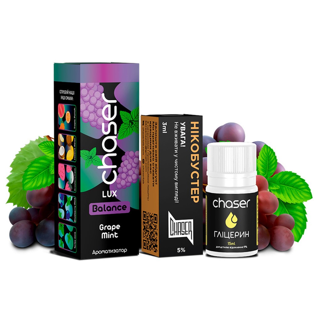 Набір Chaser LUX Grape Mint 30ml