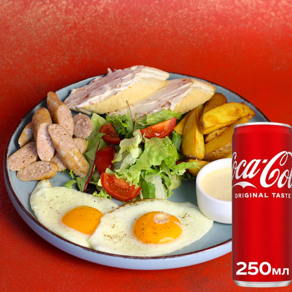 Комбо Італійський сніданок + Coca-cola 0,25