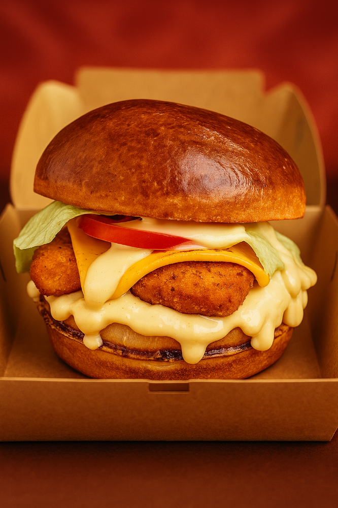 Сирно-нагетсовий Бургер