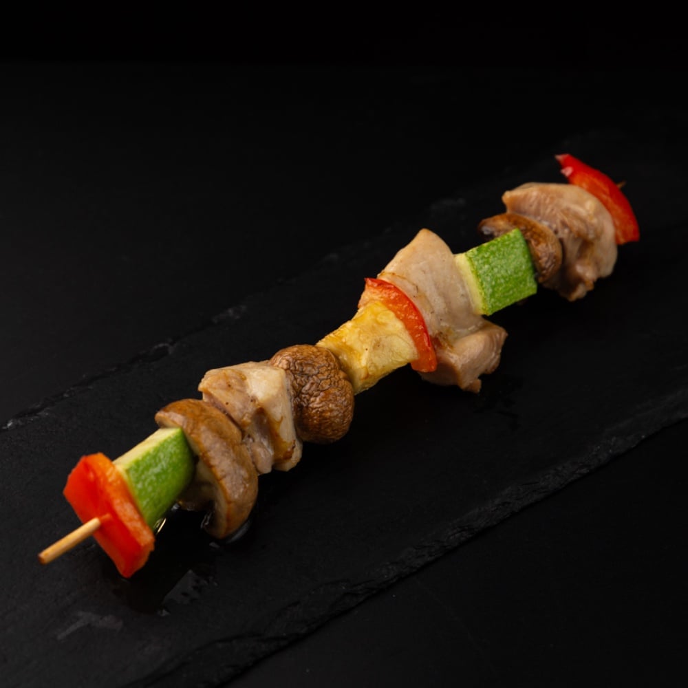 Шашличок курячий з овочами 80г