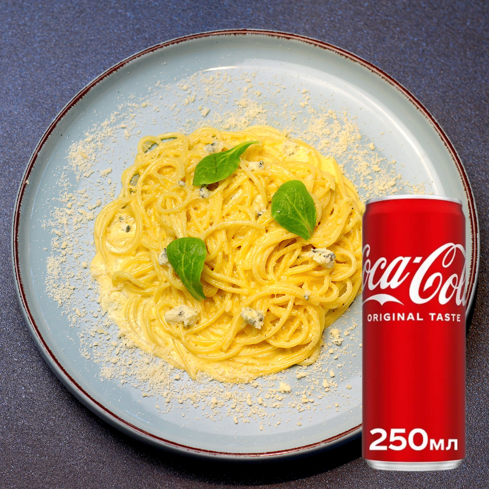 Комбо Паста Сирний Сир + Coca-cola 250мл