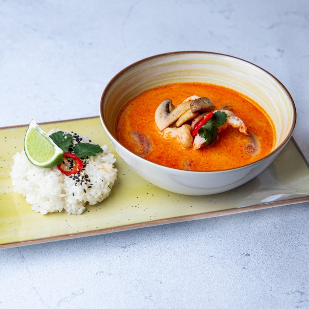 Том Ям з морепродуктами/креветками/куркою