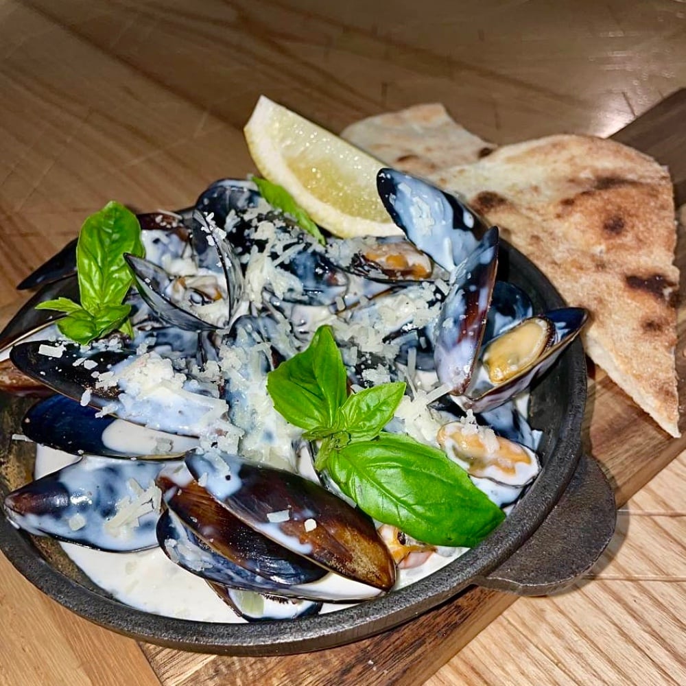 Мідії у вершковому соусі Cozze alla Crema 