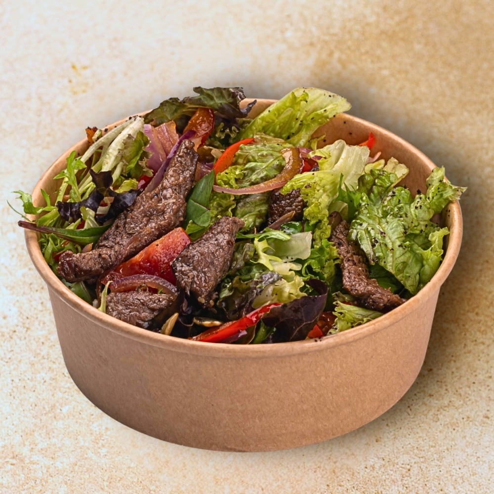 Салат з яловичиною на грилі