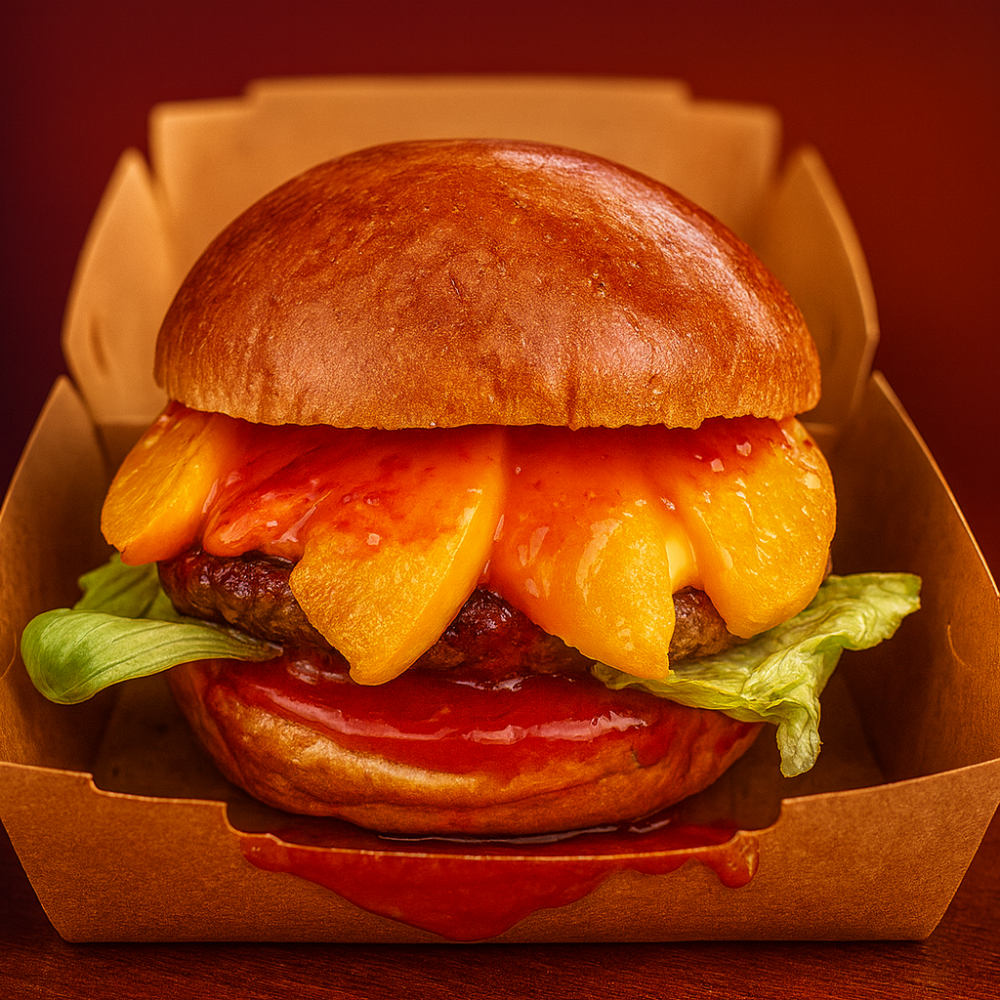 Соковитий з персиком Бургер