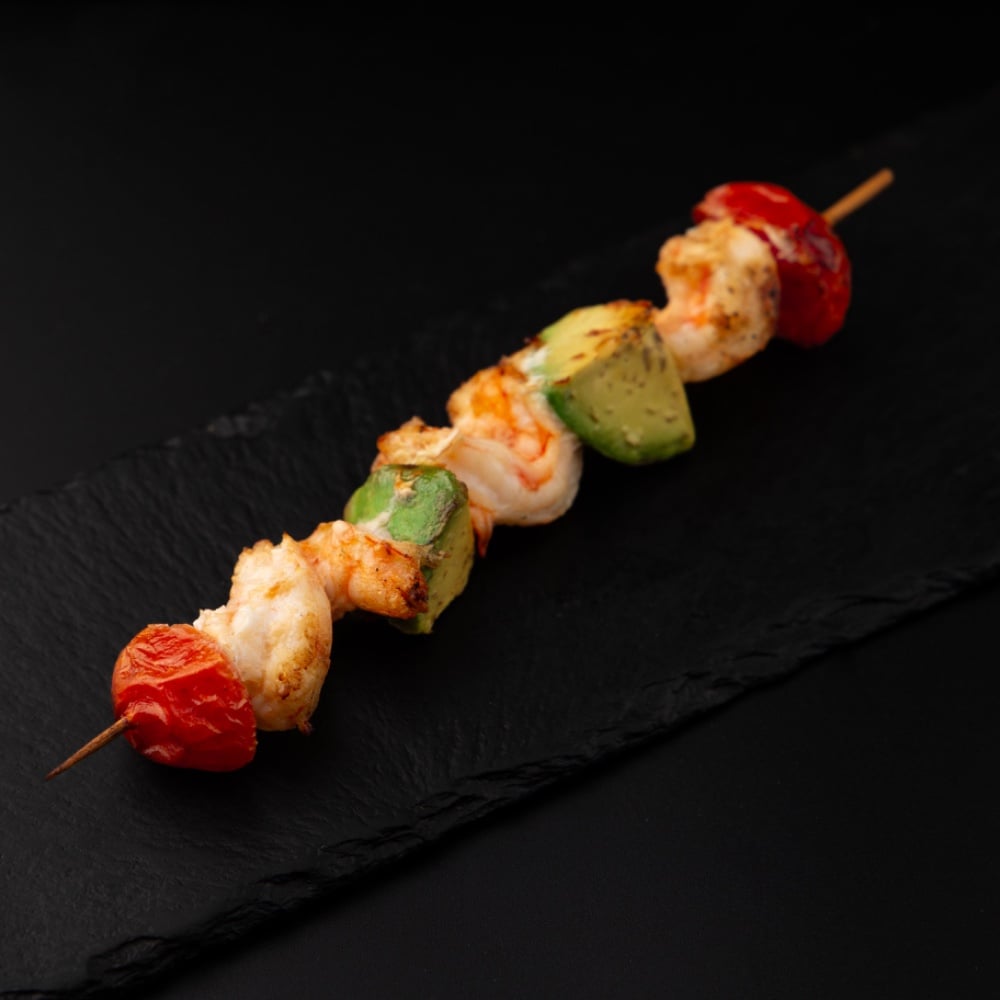 Шашличок креветка з овочами 80г
