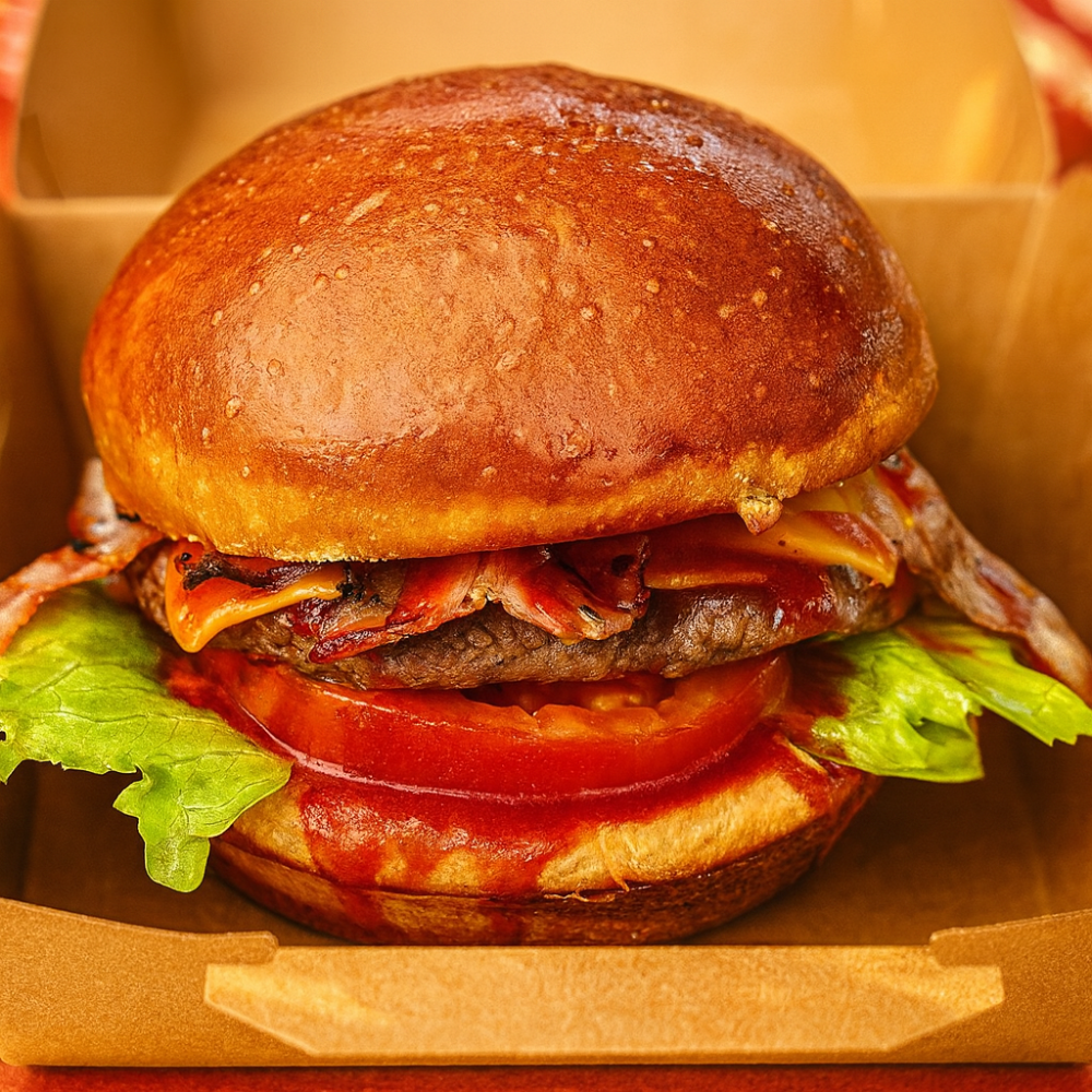 Журавлино-беконовий Бургер