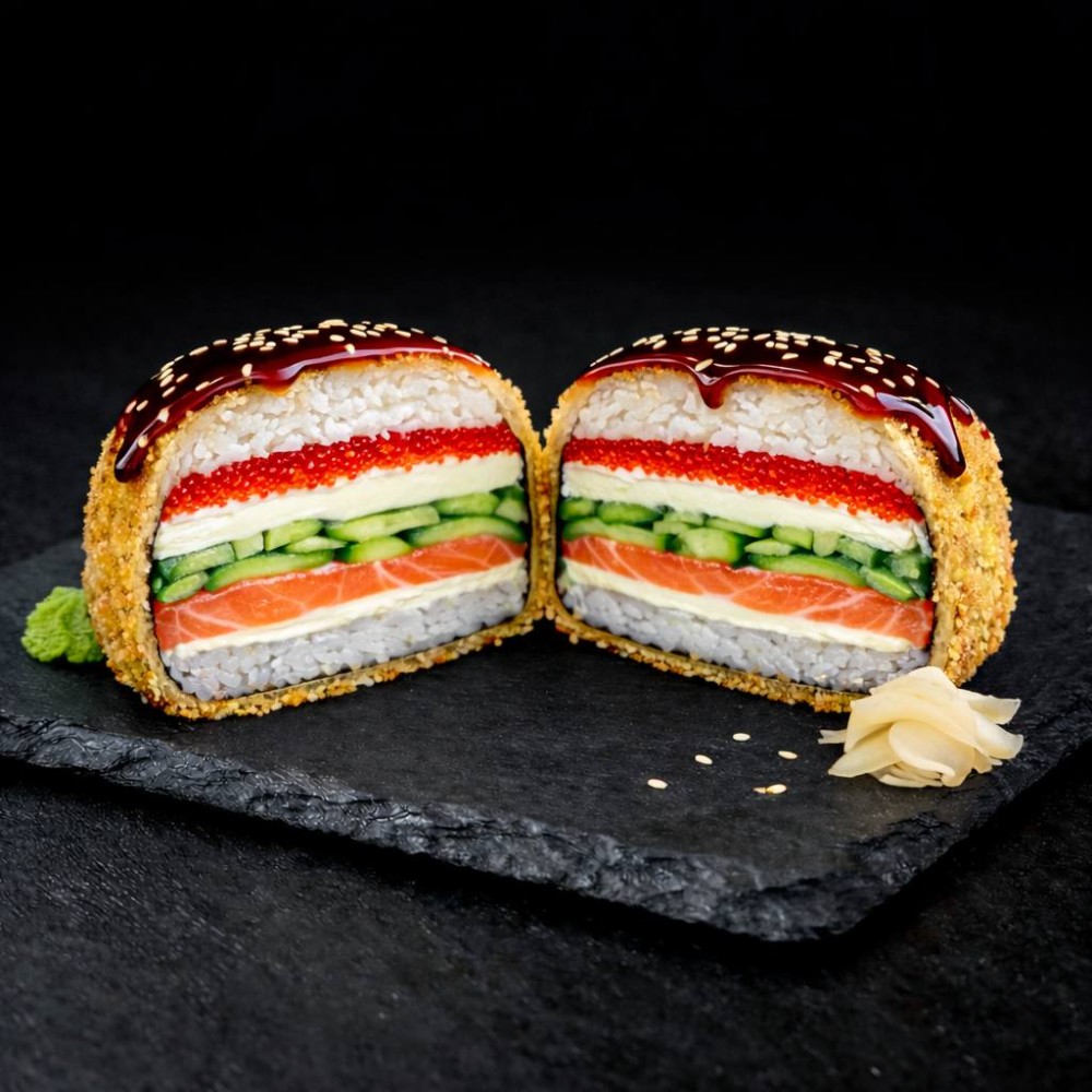 Суші-бургер Лосось