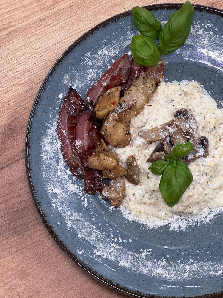 Різотто з куркою та грибами