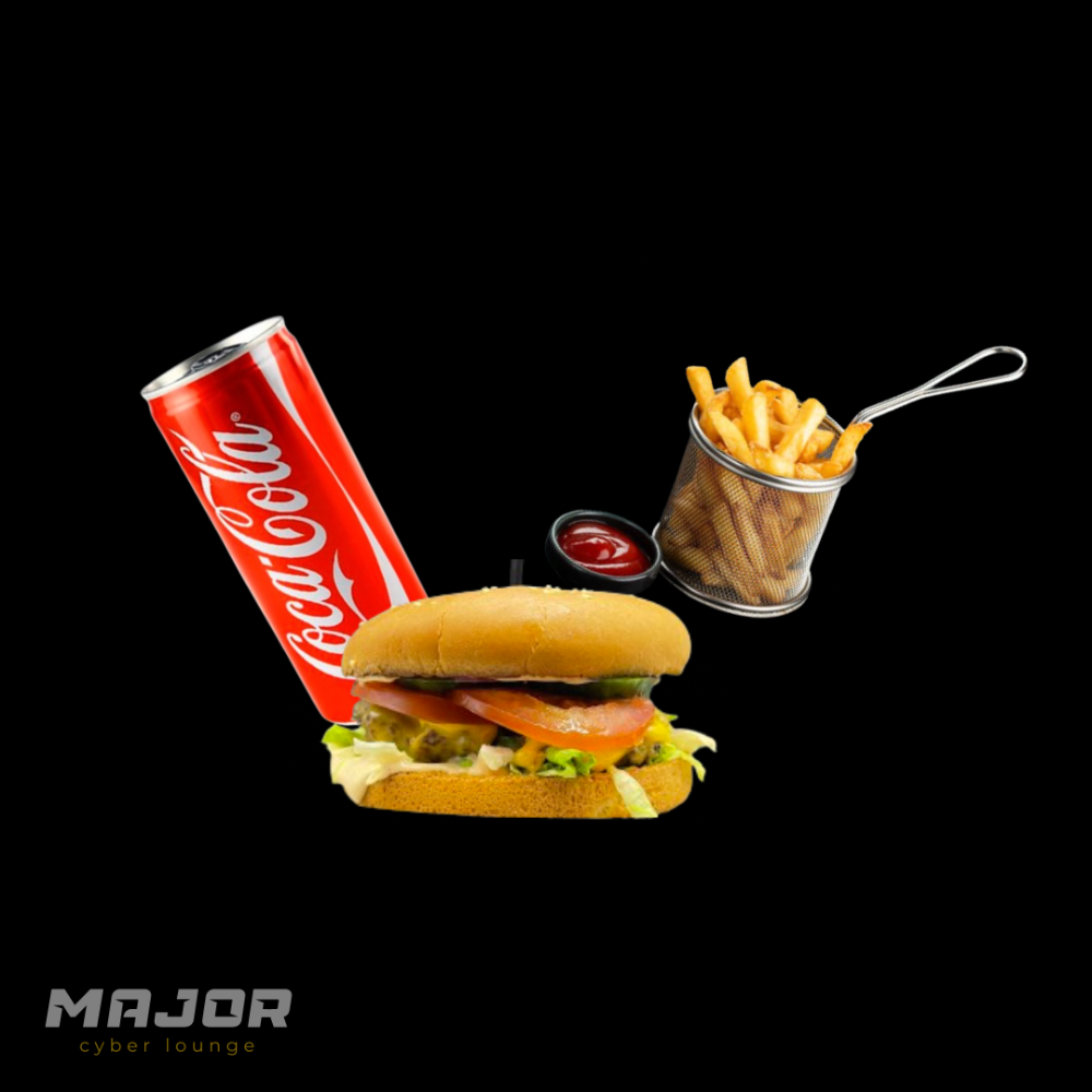 Бургер куриный комбо