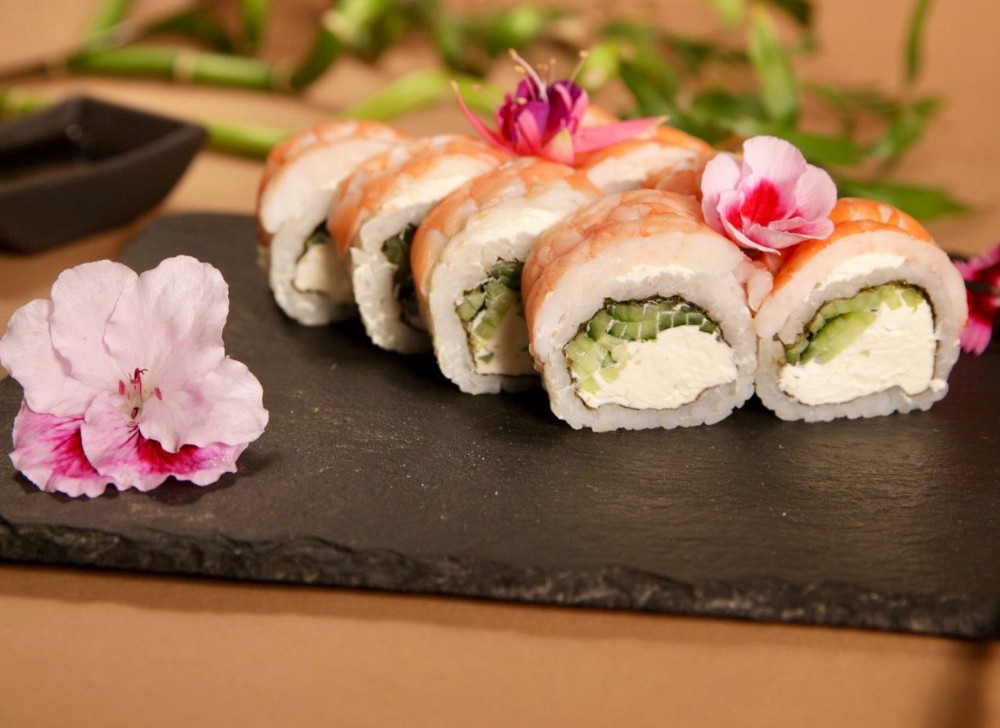 Філадельфія з тигровою креветкою (290г) 8шт