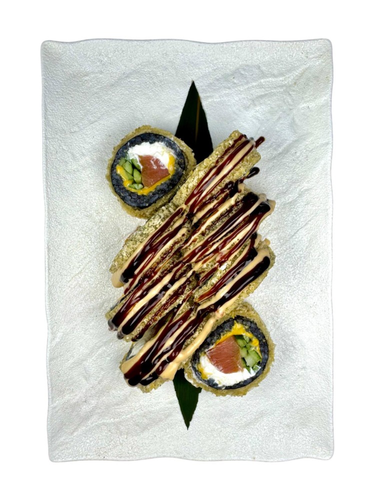 Темпура з копченим лососем