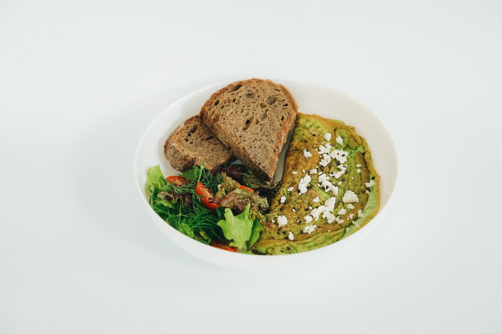 Green omelette