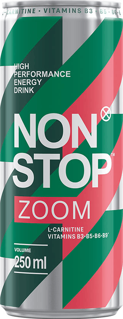 Енергетичний напій NON STOP ZOOM 250 мл.