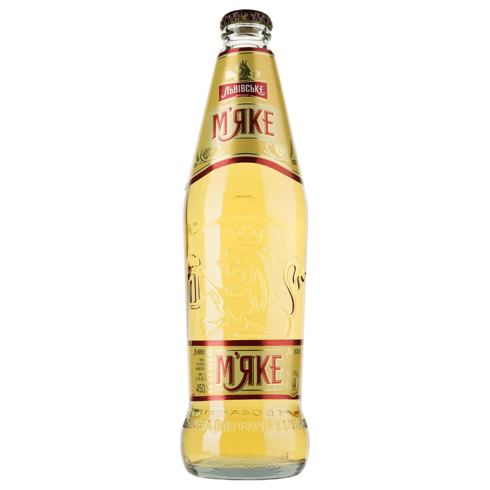 Пиво  "ЛЬВІВСЬКЕ м’яке 0.45