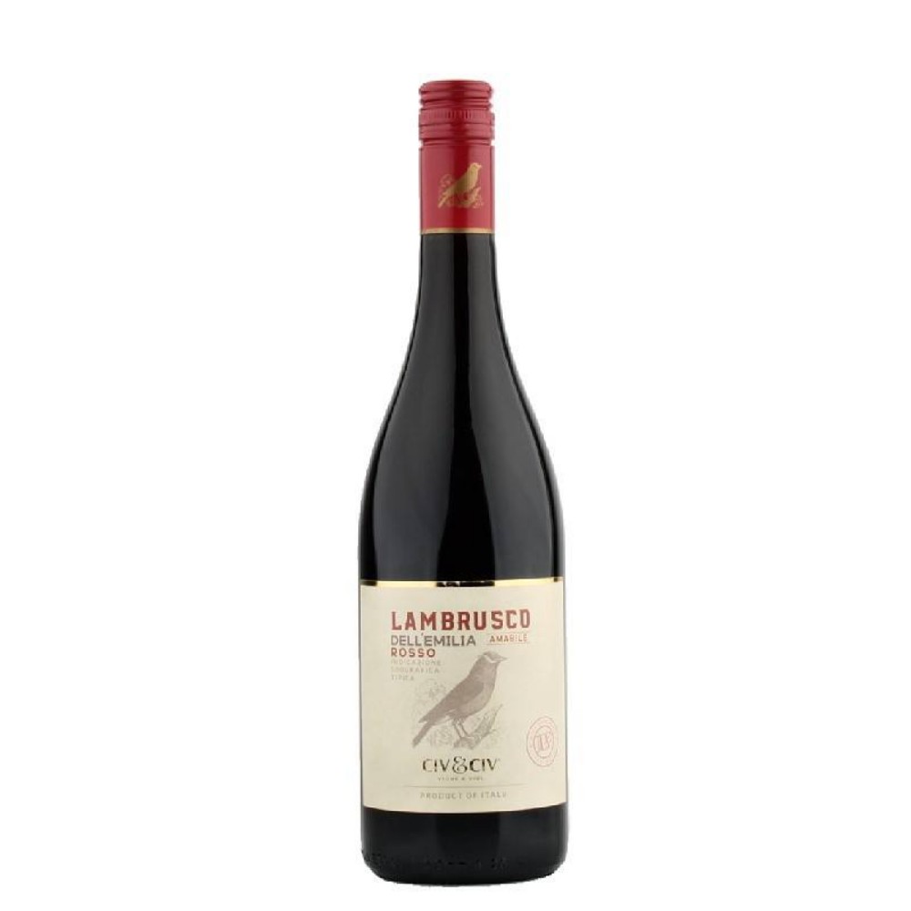 Вино напівігристе LAMBRUSCO DELL`EMILIA BIANCO AMABILE  напівсолодке червоне 750мл