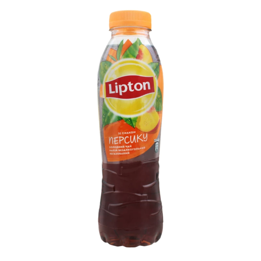 Lipton чорний чай зі смаком персику 0,5 л