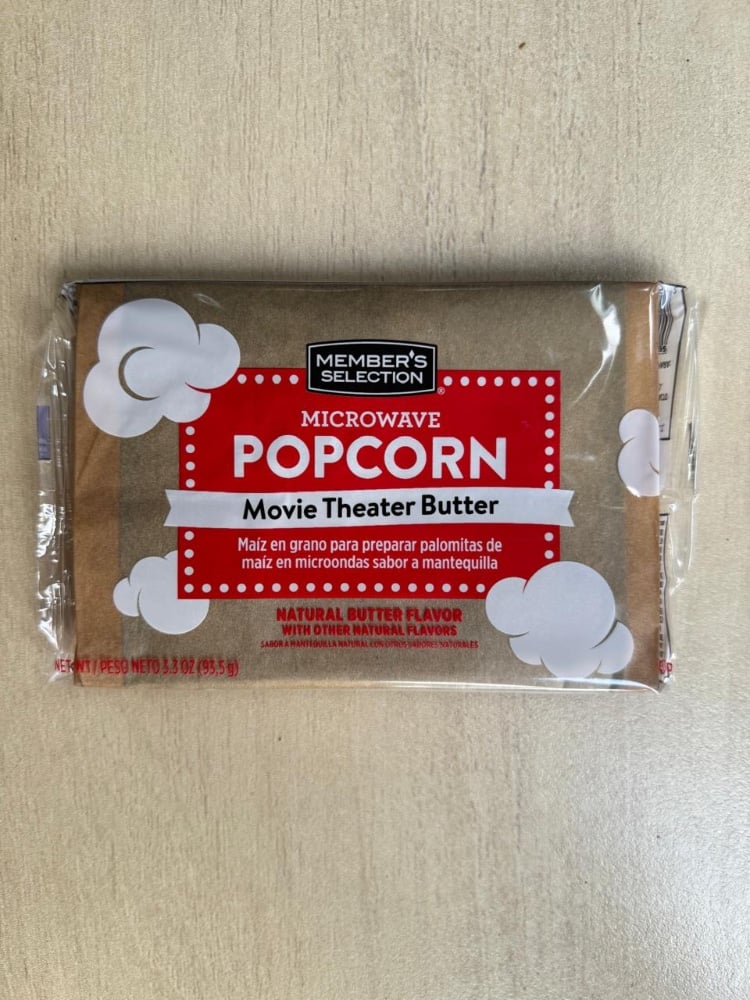 Popcorn (remove plastic in microwave select popcorn)