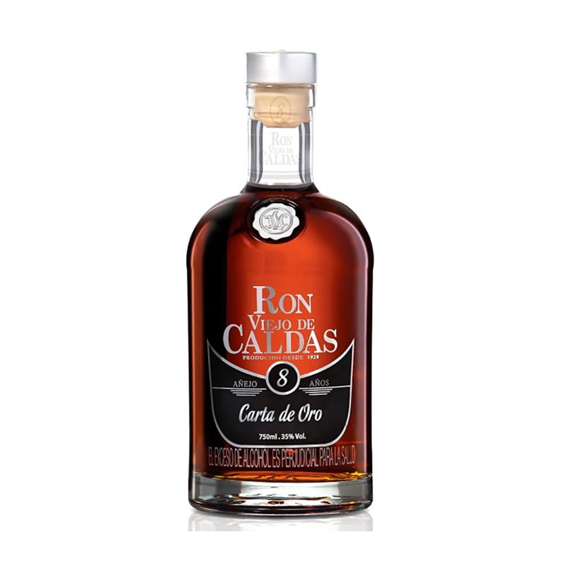 RON VIEJO DE CALDAS CARTA DE ORO 8 AÑOS 750ML