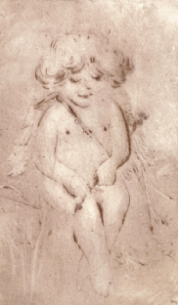 Амур. 2011. Офорт, суха голка, 15×9 cм