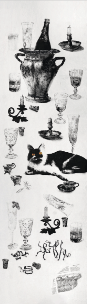 Субота. Ранок. 2015. Мішана техніка, 165×55 см