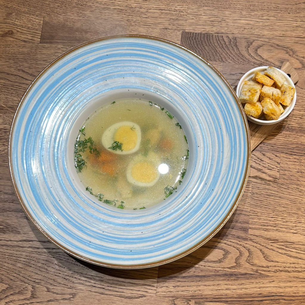Бульйон з куркою та яйцем (500 г)