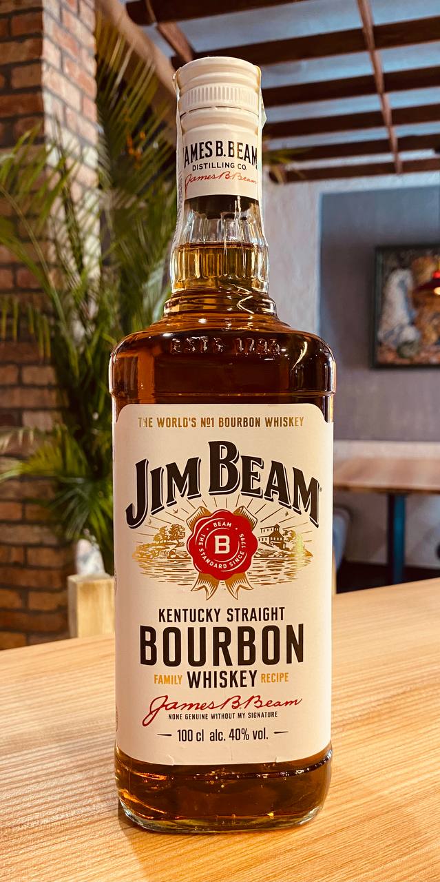 Віскі Jim Beam White Straight Bourbon