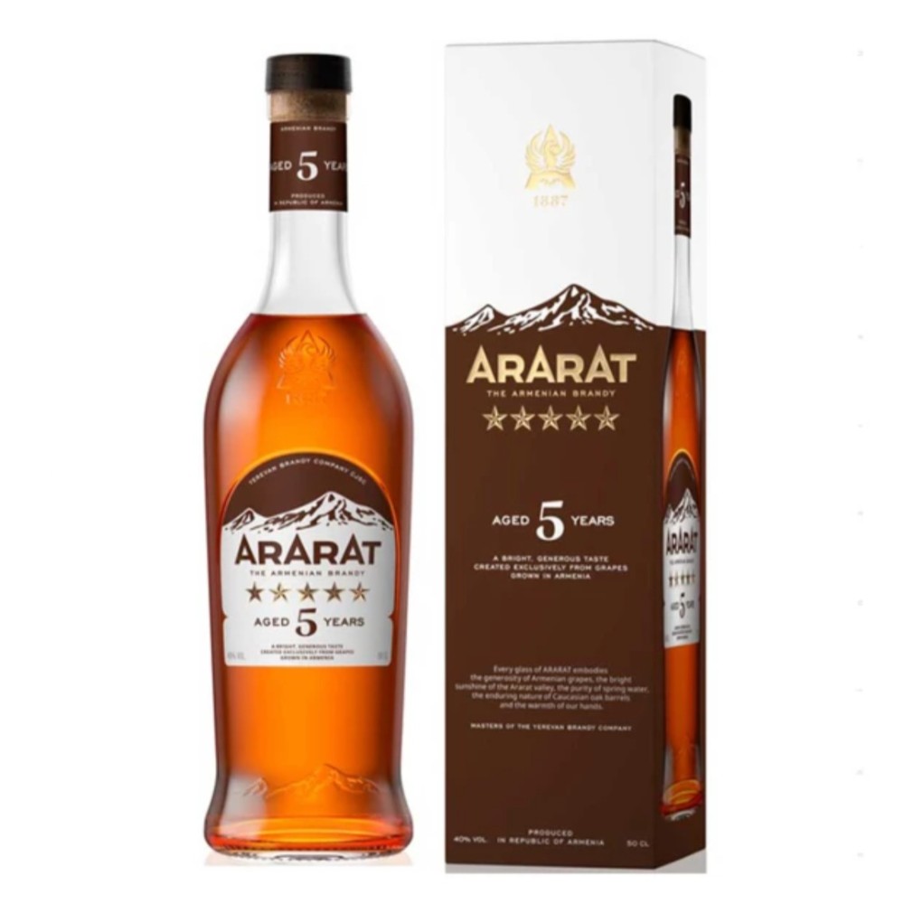 Бренді Арарат 5* 0,5 л.