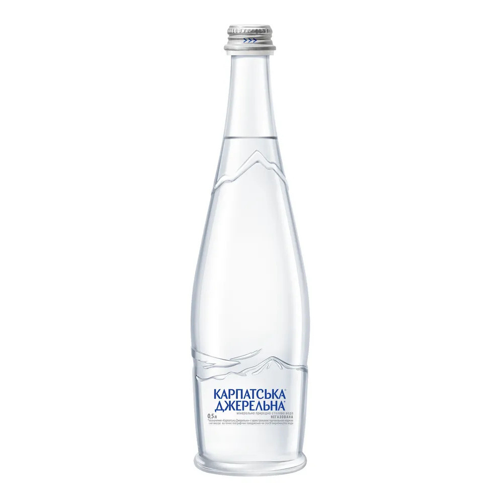 КарпатДжерел вода 0,5 скло (негаз)