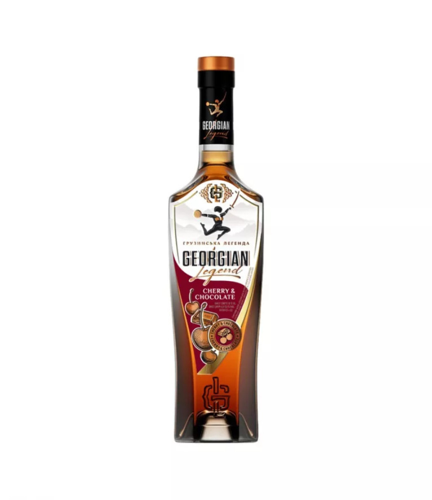 Напій спирт. "Грузинська легенда ВИШНЯ и ШОКОЛАД" 0,5л. 