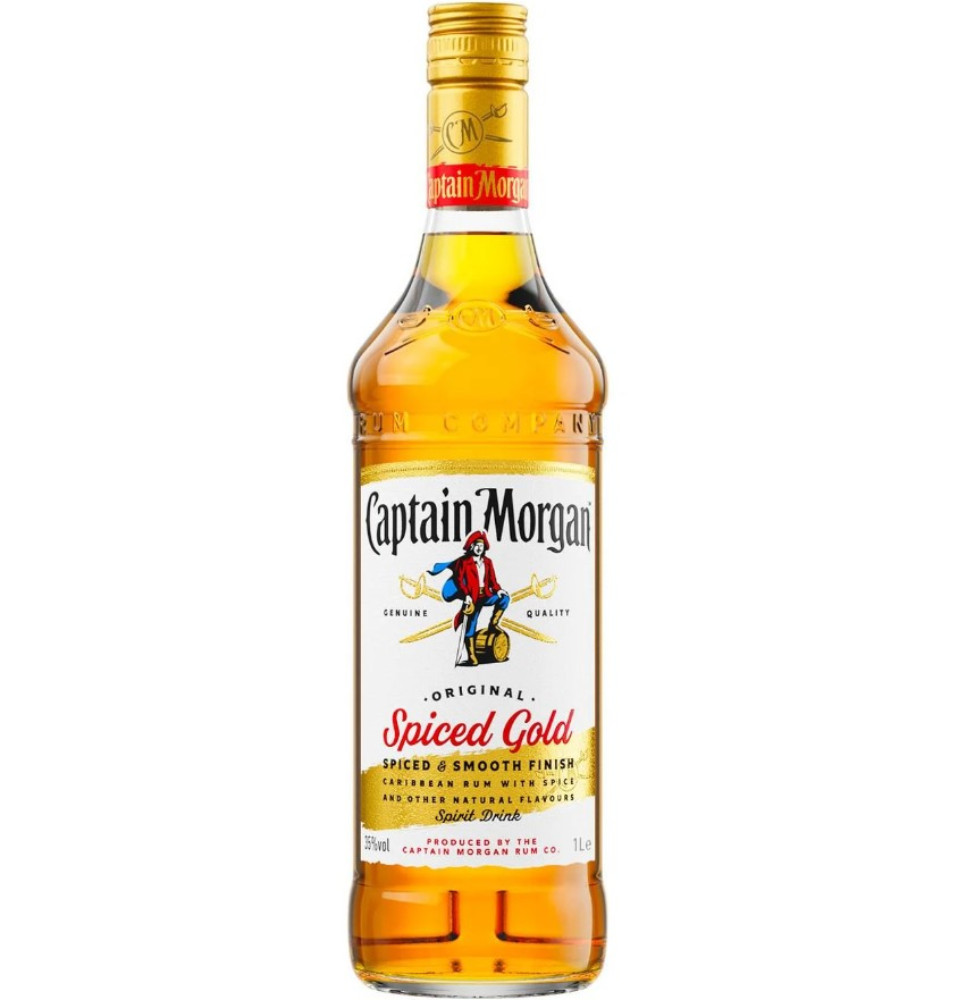 Алк. напій ром Captain Morgan "Spiced Gold" 1л.